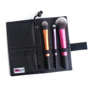 Real Techniques makeup brush holder cases with Velcro closure x2